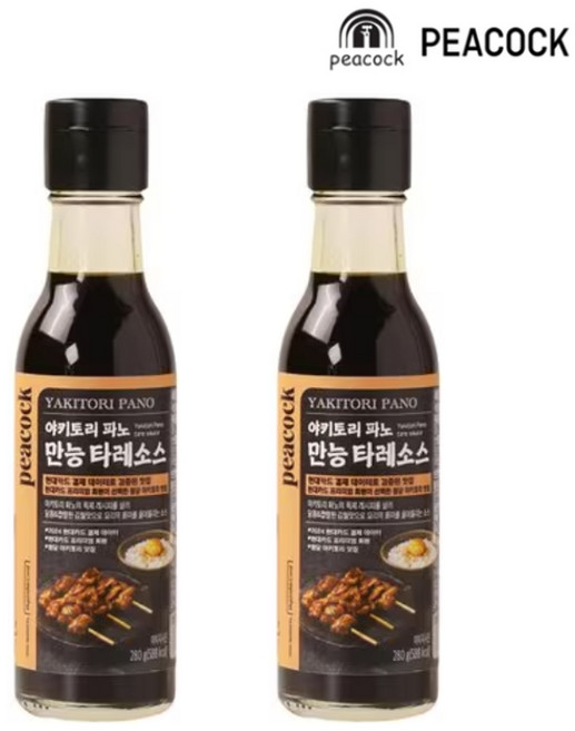 피코크 야키토리 파노 만능 타레소스, 2개, 280g