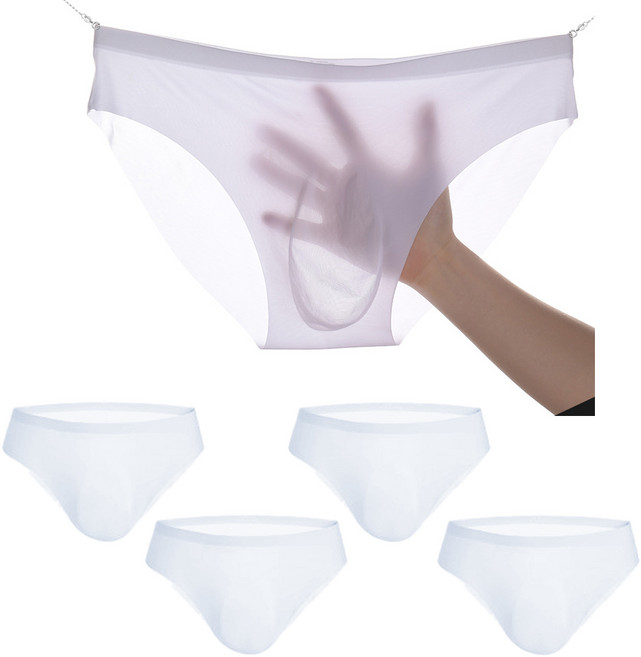 스포코지 남자 삼각팬티 아이스 쿨 냉감 심리스 에어리즘 무봉제 4종