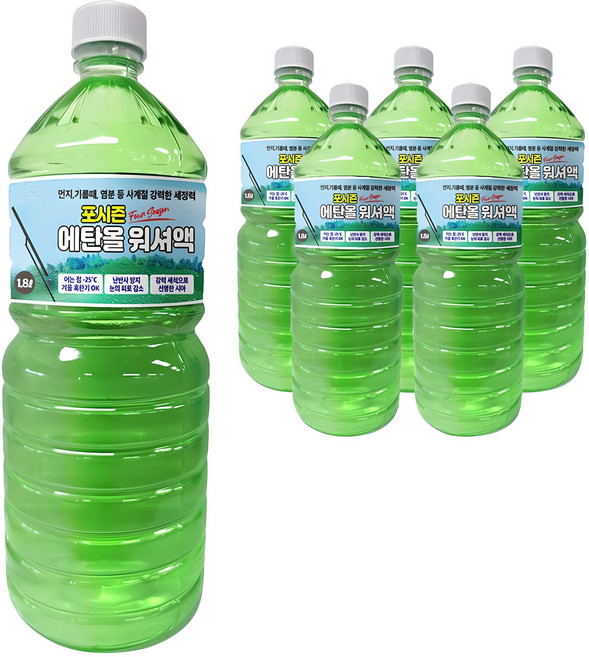 포시즌 에탄올 워셔액, 1.8L, 6개