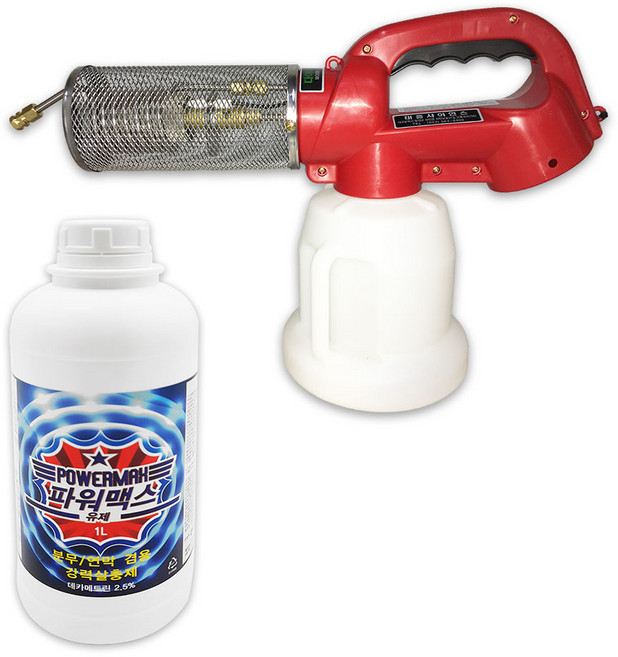 태흥방역기 소형 미니 연막소독기 TH-112 + 살충제 파워맥스 1000ml, 1세트