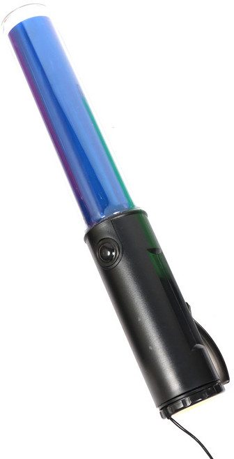 LED 미니 일반형 26cm 전자 경광봉 신호봉 주차봉, LED미니일반형(파랑), 삼각거치대+AA형건전지(2개1조), 1개