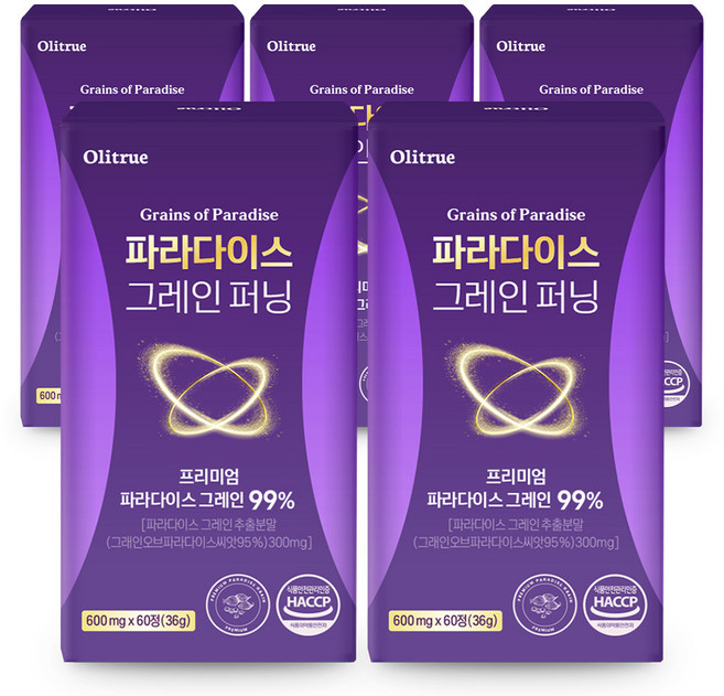 [정품] 파라다이스 그레인 퍼닝, 5개, 60정