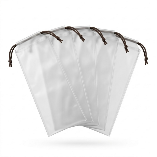 3단 우산 방수 파우치, 5개, 반투명