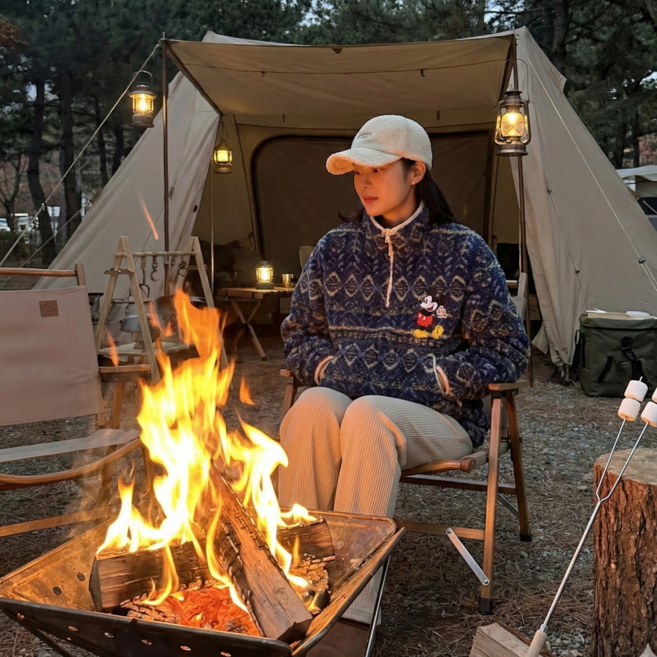 미키파타고 아노락맨투맨 플리스 덤블 디즈니정품