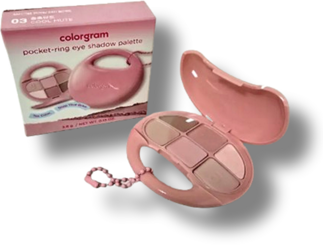 컬러그램 포켓링 아이 팔레트 3.8G 5COLOR (색상선택가능) colorgram 발색좋은 데일리메이크업 청순메이크업, 1개, 05 나른모브