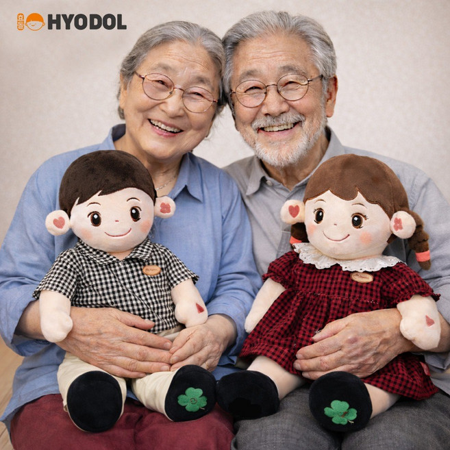 효돌 AI 챗지피티 노인돌봄로봇 인형 치매예방 반려로봇 독거노인 고독사방지 남 개인용 2년, 여, 개인용_2년(24개월)