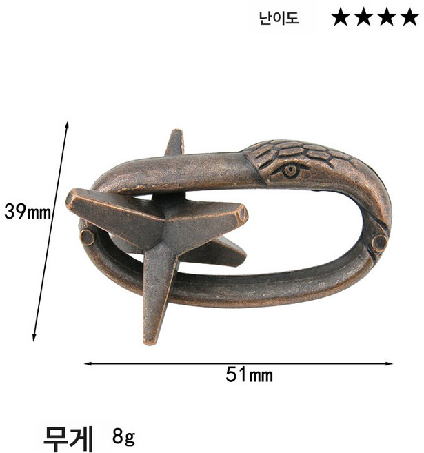 10PCS 퍼즐 아연 풀림 세트 나인링 익지공명루반 잠금 장치 케이스, 색깔11, 하나, 1개