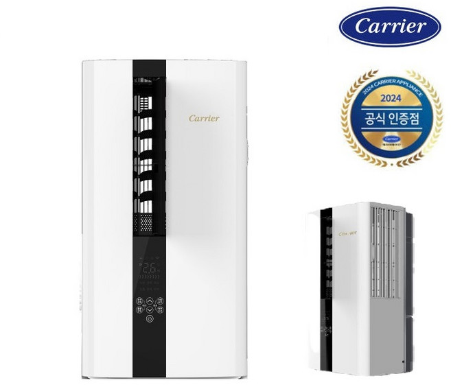 캐리어 최신형 창문형에어컨 인버터 에너지1등급효율 동급최저소음 AAWC-0061YAWSD 고속K-몰