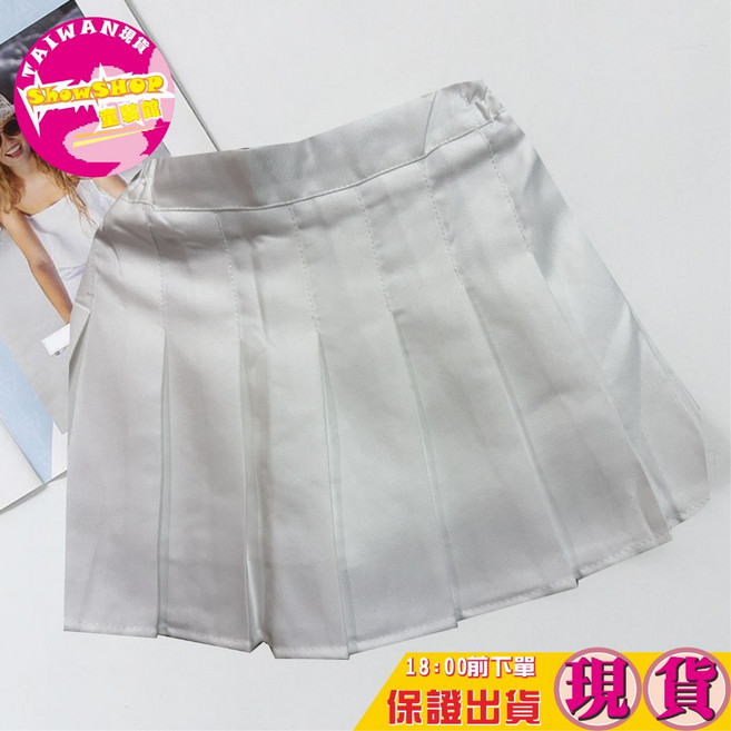 SHOWSHOP 女童高腰百褶裙 韓版短裙 110-170碼 多色可選 兒童表演服