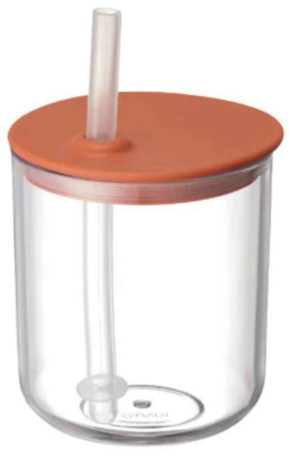 킨토 본보 빨대컵 200ml, 오렌지, 1개