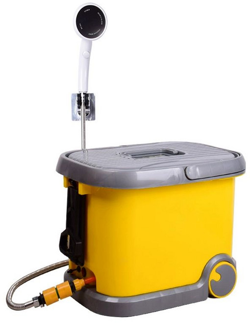 휴대용 야외 샤워기 캠핑 난방기능 전동 워터펌프 샤워팩 차박캠핑 워터백, A.25 전기형, 1개