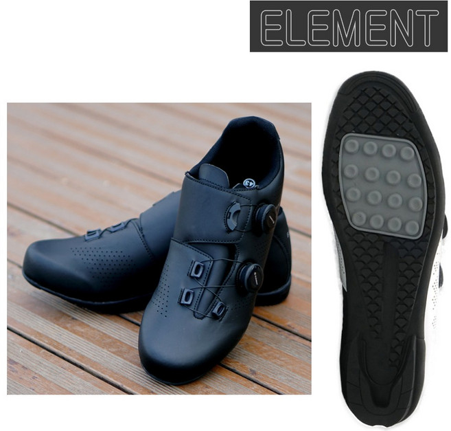 자전거 평페달 신발 엘리먼트 자전거 신발 평페달슈즈, 블랙, 40