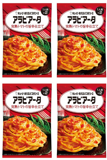 큐피 아에루 파스타소스 아라비아타 진한 토마토 매콤소스, 4개, 140g