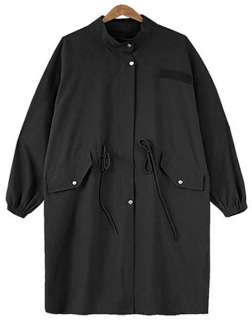 커플 스트링 오버핏 롱 야상점퍼 코트 88까지