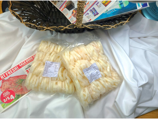 [쉐프 추천] 특A급 자숙 연근 삶은 연근 뿌리 슬라이스 맛집 반찬 데친 연근채, 1kg, 1개