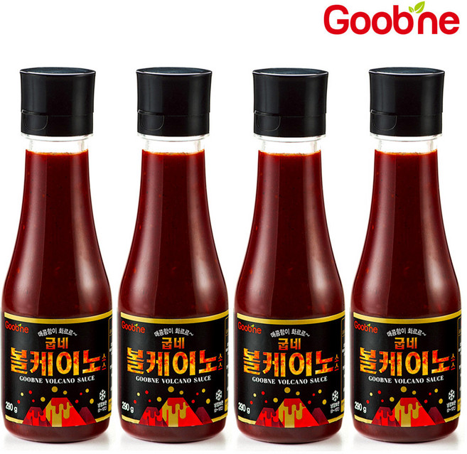 굽네 볼케이노 소스 290g*4병 AV04, 290g, 4개