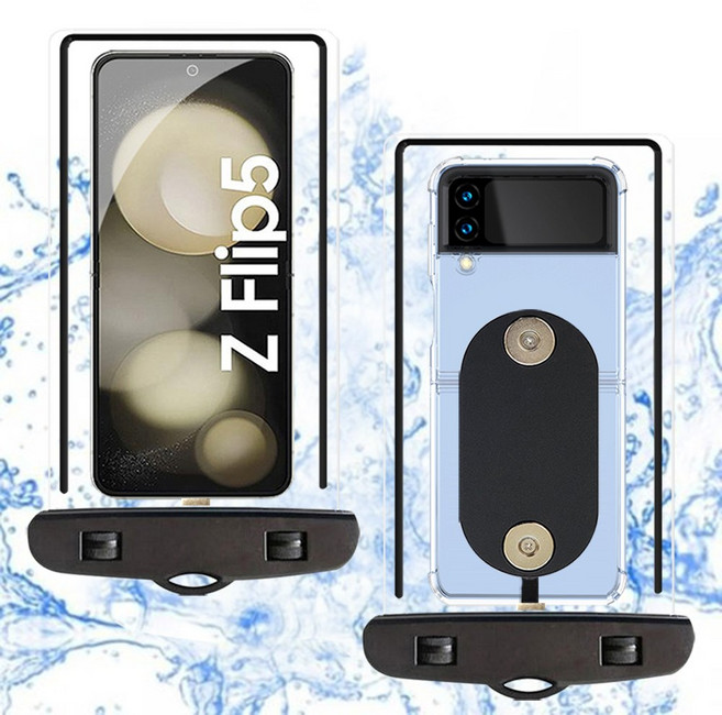 배달대행 오토바이 Z폴드 5 4 3 2 F946 F936 F926 F916 호환 하이셀 자석 투명 방수팩 방수케이스 주문제작 전기종 C타입 아이폰 8핀, 1개, C타입 기본형