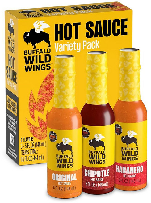 와일드 윙 블레이징 핫 소스 5 플로즈 엑스트라 디핑 마리네이드 및 닭 날개와 돼지 갈 양념 매콤한 카이엔으로 만든, Variety Pack