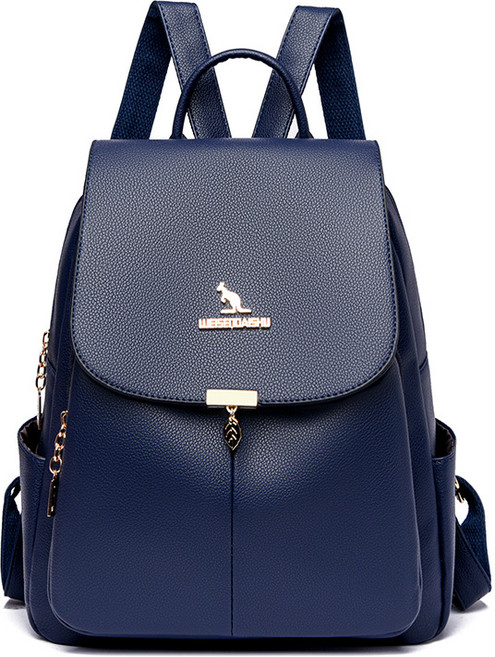 리치모리 클래식 리프 레더 백팩