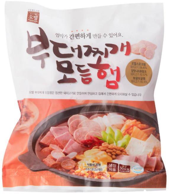 오뗄 부대찌개 모듬햄 500g, 1개