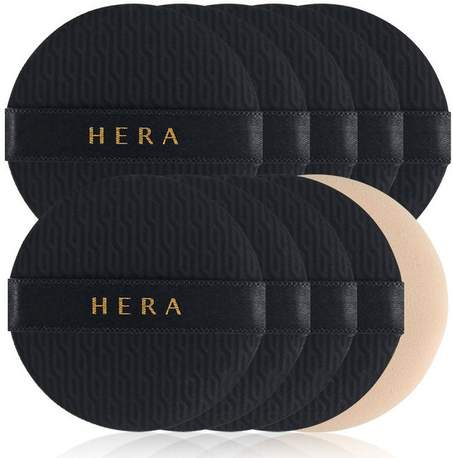 헤라 블랙 쿠션 퍼프, 혼합색상, 10개