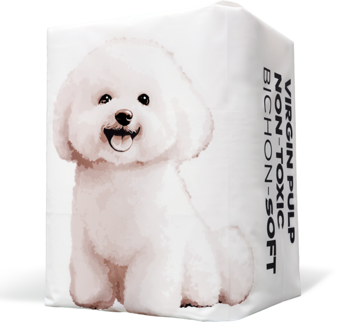 FRIN 호텔급 부드러움 프린 비숑-소프트 화장지 (독일 더마테스트 인증 고평량 3겹), 1개, 12롤, 33m