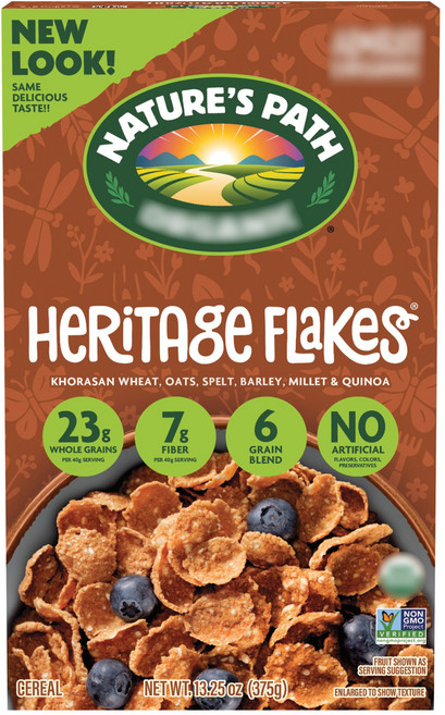 네이쳐스패스 헤리티지 플레이크 시리얼 통밀 프로틴 베지테리안, 375g, 1개