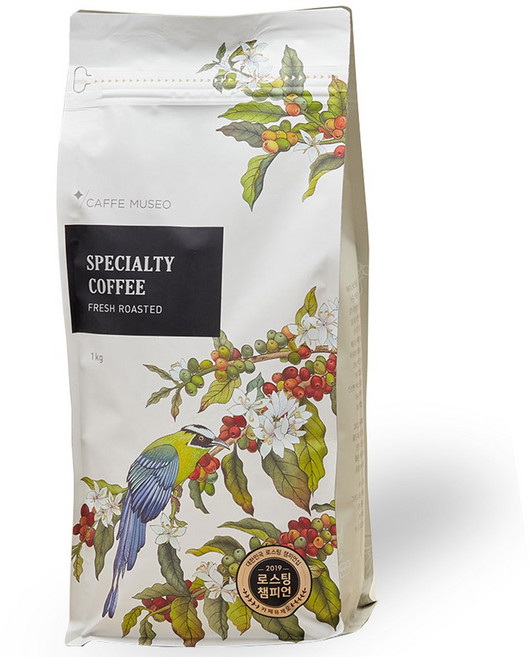 갓볶은 커피 카페뮤제오 KCRC 챔피언 모비딕 블렌드 HACCP인증, 1개, 1kg, 홀빈(분쇄안함)