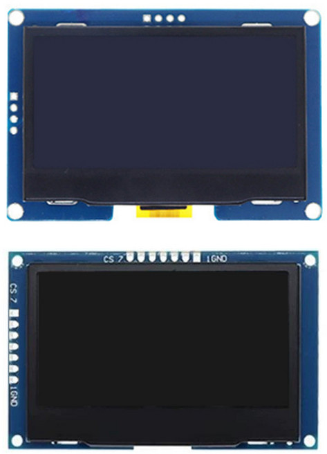 128x64 OLED I2C 2.42인치 디스플레이 I2C/SPI 선택형 아두이노 ESP32 UI 그래픽 모듈, L1168. OLED I2C 2.42 4핀 백색