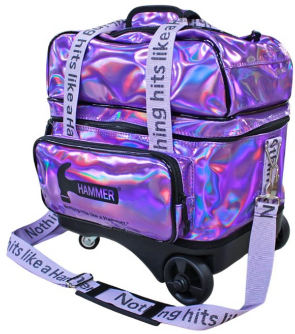 햄머 홀로그램 원볼 롤러백 1볼 볼링가방 볼링백 볼링용품 볼타월증정, 볼타월 1매, 퍼플, 1개