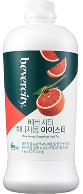 베버시티 허니자몽 아이스티 2kg, 1개, 1개입