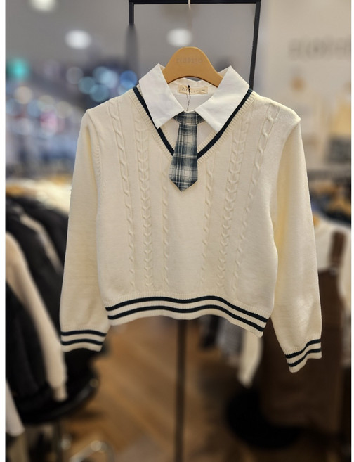 일로딜로 * 스쿨 레이어드 니트 IDKA26S0Z_괴정점