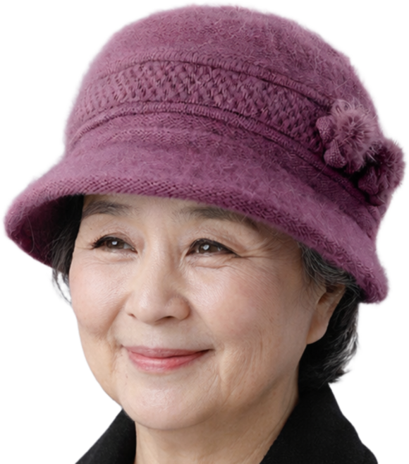 메종코랄 여성 중년 시니어 엄마 어르신 할머니 모자