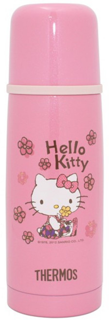 THERMOS 膳魔師 Hello Kitty 不銹鋼真空保溫瓶 350ml, 1個