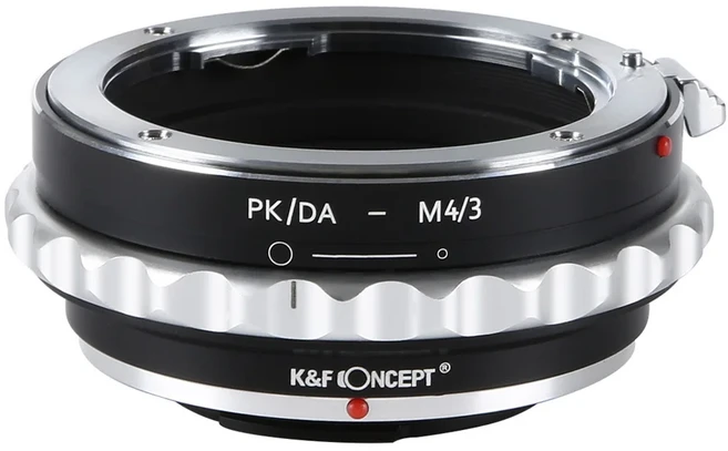 펜탁스 PK DA 마운트 렌즈를 M4/3 마이크로 포서드 MFT 마운트 DSLR 카메라 바디에 장착하는 K&F Concept P, 01 black