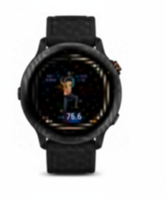 가민 비보액티브 6 웰니스 GPS 스마트워치, 블랙 슬레이트, 30.4mm, GPS + 블루투스