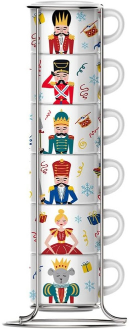 비알레띠 호두까기 인형 커피잔 6개 세트, 1개