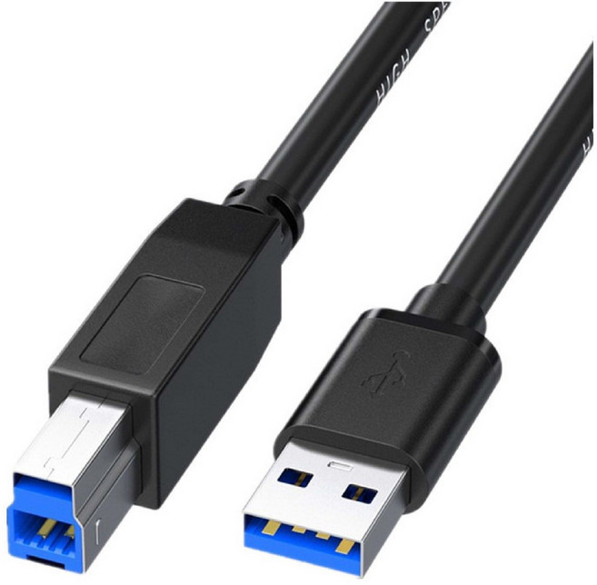 USB2.0 A公對B公傳輸線 磁環編織抗干擾 SY-185, USB3.0黑色,1.5米, 1個, 1.5m
