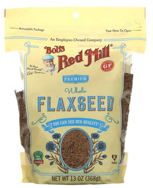 밥스레드밀 프리미엄 홀 플랙시드 통 생 아마씨 Whole Flaxseed 368g - 쿠팡