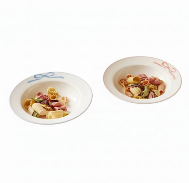 모던하우스 온 파스텔리본 파스타볼 2종 세트 D22, 블루,핑크, 1세트