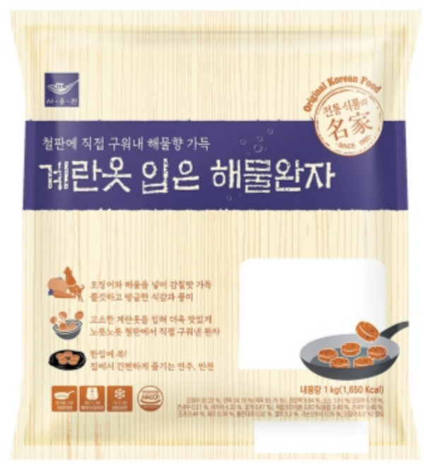 계란옷입은 해물완자 사옹원 냉동 1Kg, 1개