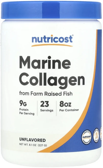 몸관리하세요 겨울입니다 Nutricost 농장에서 재배한 생선으로 만든 해양 콜라겐 무맛 227g(8.1oz) 특별관리진행, Nutricost농장에서재배한생선으로만든해양콜라겐무맛2, 227g - 쿠팡