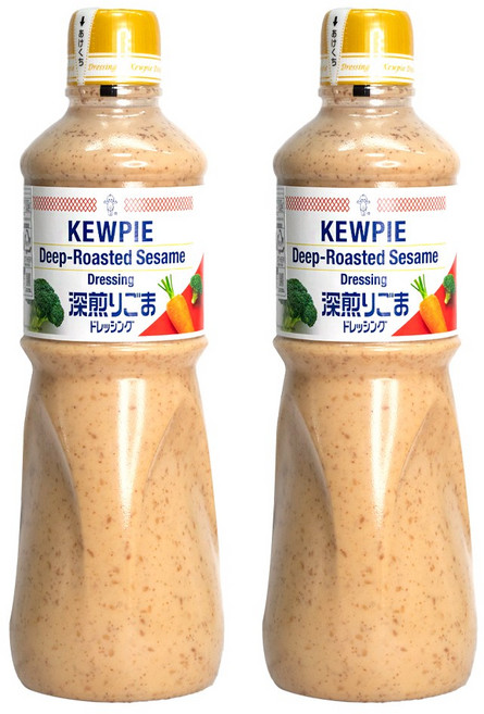 큐피 딥 로스티드 참깨 드레싱 1000ml 2개, 1L
