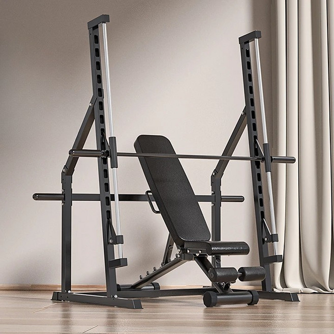 맥스코어 벤치프레스 헬스기구 스미스머신 운동기구 허벅지 홈트 하체 스쿼트 머신 실내, 스미스머신 + 폴딩밴치