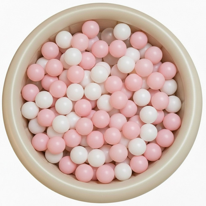 리르베베 국산 볼풀공 핑크블라썸 100P KC인증 무독성, 100개, 핑크/화이트 조합