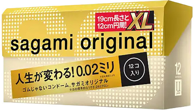 SAGAMI 相模 元祖 002 XL 保險套, 1個, 12個裝