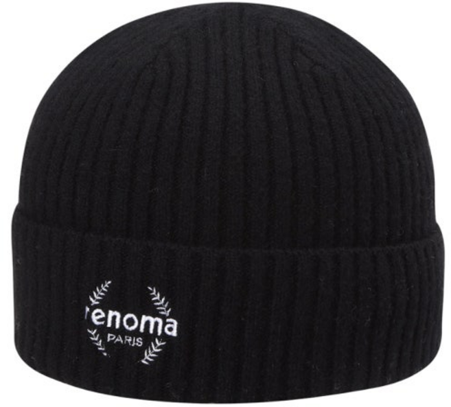 레노마골프(NC유성점) 공용 간절기 컬러 니트 비니 모자 RMACN3814B, BLACK
