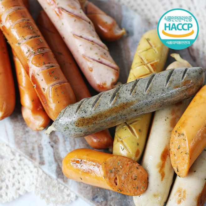 육즙 터지는 독일식 수제 콤비 소세지 세트, 1세트, 670g