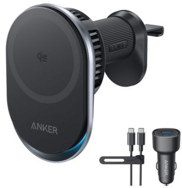 맥세이프 충전기 고속 거치대 Anker Prime MagSafe 자동차 마운트 충전기 TEC 냉각 기능이 있는 Qi2 25W 인증 무선 강력 자석 iPhone 17-12 시, 자동차 충전기 마운트 고속 차량 Anker Prime