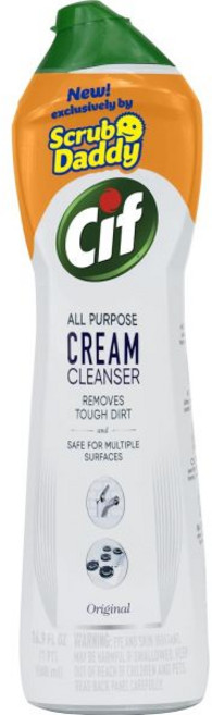 Scrub Daddy스크럽 대디 시프 크림 다용도 클리너 오리지널 유리용 멀티 표면 가정용 클리닝 크롬 화강암 싱크대 금 대리석 조리대 기타 16.9oz 1.38파운드, Original, 1개